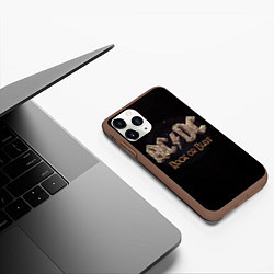 Чехол iPhone 11 Pro матовый ACDC Rock or Bust, цвет: 3D-коричневый — фото 2