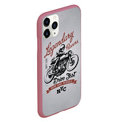 Чехол iPhone 11 Pro матовый Легендарный гонщик, цвет: 3D-малиновый — фото 2