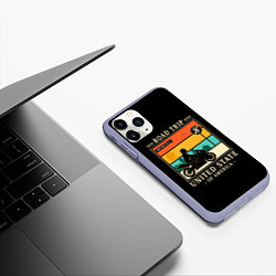 Чехол iPhone 11 Pro матовый Дорожное приключение, цвет: 3D-светло-сиреневый — фото 2