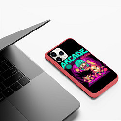 Чехол iPhone 11 Pro матовый Dragon Ball, Драконий жемчуг, цвет: 3D-красный — фото 2