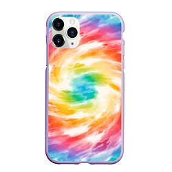 Чехол iPhone 11 Pro матовый РАДУЖНЫЙ УРАГАН HURRICANE Z, цвет: 3D-светло-сиреневый