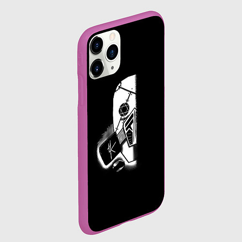 Чехол iPhone 11 Pro матовый Бункер Хоу / 3D-Фиолетовый – фото 2