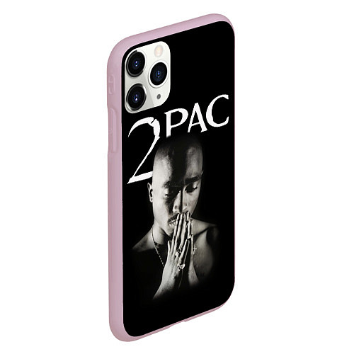 Чехол iPhone 11 Pro матовый TUPAC / 3D-Розовый – фото 2