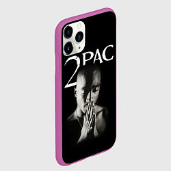 Чехол iPhone 11 Pro матовый TUPAC, цвет: 3D-фиолетовый — фото 2