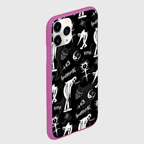 Чехол iPhone 11 Pro матовый Ghostemane / 3D-Фиолетовый – фото 2