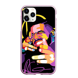 Чехол iPhone 11 Pro матовый Drake, цвет: 3D-розовый