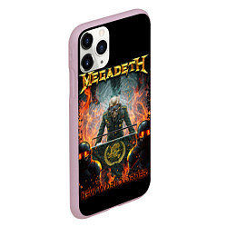 Чехол iPhone 11 Pro матовый Megadeth, цвет: 3D-розовый — фото 2