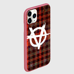 Чехол iPhone 11 Pro матовый Анархия Anarchy Z, цвет: 3D-малиновый — фото 2