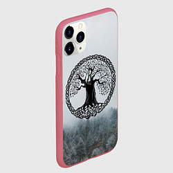 Чехол iPhone 11 Pro матовый Иггдрасиль Yggdrasil Z, цвет: 3D-малиновый — фото 2