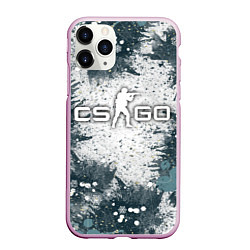 Чехол iPhone 11 Pro матовый CS GO - Контра, цвет: 3D-розовый