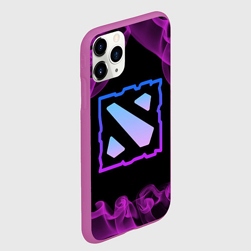 Чехол iPhone 11 Pro матовый Дота - Dota 2 / 3D-Фиолетовый – фото 2