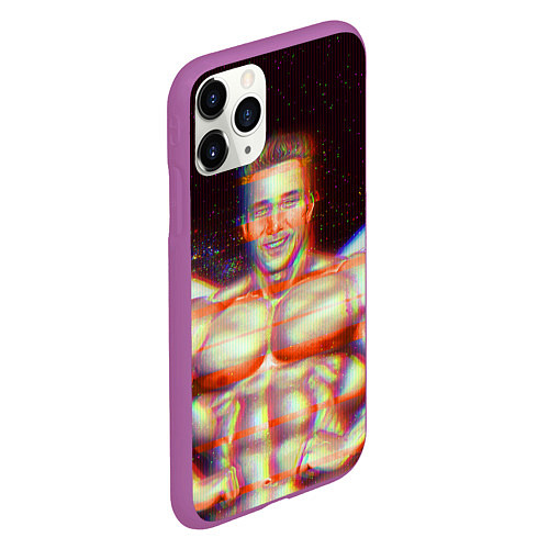 Чехол iPhone 11 Pro матовый Gachimuchi GYM / 3D-Фиолетовый – фото 2