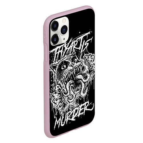 Чехол iPhone 11 Pro матовый Thy Art Is Murder / 3D-Розовый – фото 2
