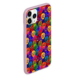 Чехол iPhone 11 Pro матовый Шарики, цвет: 3D-розовый — фото 2
