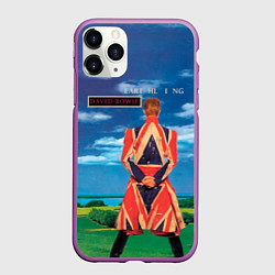 Чехол iPhone 11 Pro матовый Earthling - David Bowie, цвет: 3D-фиолетовый