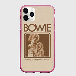 Чехол iPhone 11 Pro матовый Im Only Dancing - David Bowie, цвет: 3D-малиновый