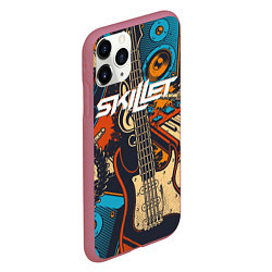 Чехол iPhone 11 Pro матовый Skillet Скиллет Z, цвет: 3D-малиновый — фото 2