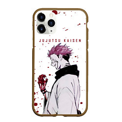 Чехол iPhone 11 Pro матовый Ryomen Sukuna Jujutsu Kaisen, цвет: 3D-коричневый