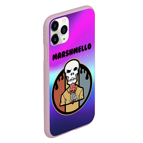 Чехол iPhone 11 Pro матовый MARSHMELLO МАРШМЕЛЛОУ Z / 3D-Розовый – фото 2