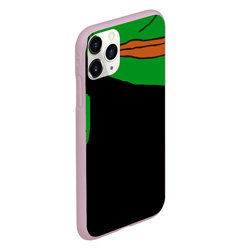 Чехол iPhone 11 Pro матовый Pepe stop / 3D-Розовый – фото 2