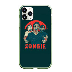 Чехол iPhone 11 Pro матовый Zombie, цвет: 3D-салатовый