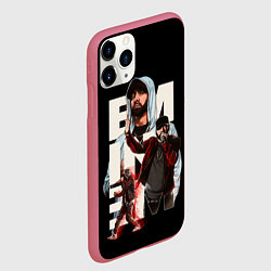 Чехол iPhone 11 Pro матовый Marshall Mathers, цвет: 3D-малиновый — фото 2