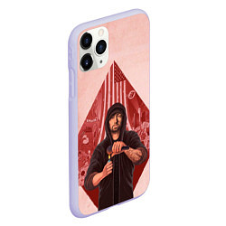 Чехол iPhone 11 Pro матовый Rap truth, цвет: 3D-светло-сиреневый — фото 2