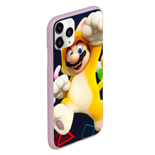 Чехол iPhone 11 Pro матовый Mario odyssey / 3D-Розовый – фото 2
