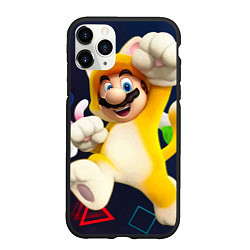 Чехол iPhone 11 Pro матовый Mario odyssey, цвет: 3D-черный