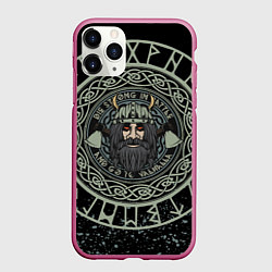 Чехол iPhone 11 Pro матовый РУСИЧ РУНЫ RUNES Z, цвет: 3D-малиновый