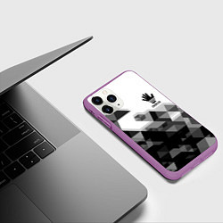 Чехол iPhone 11 Pro матовый ADIOS АДИОС, цвет: 3D-фиолетовый — фото 2