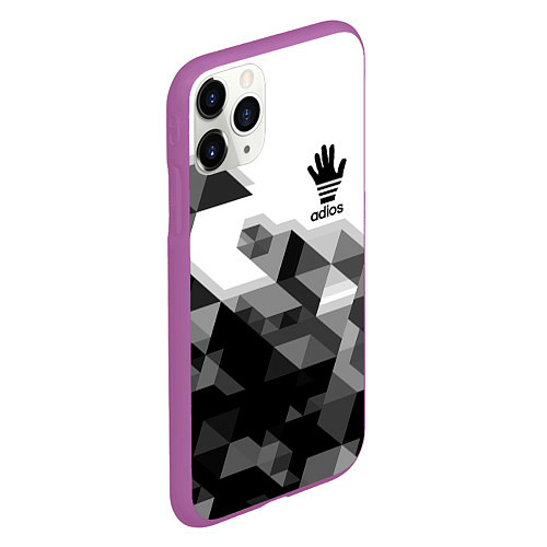 Чехол iPhone 11 Pro матовый ADIOS АДИОС / 3D-Фиолетовый – фото 2