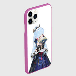 Чехол iPhone 11 Pro матовый КАМИСАТО АЯКА КРИО, цвет: 3D-фиолетовый — фото 2