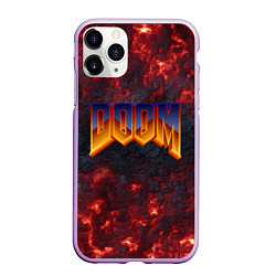 Чехол iPhone 11 Pro матовый DOOM ДУМ Z, цвет: 3D-сиреневый
