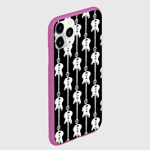 Чехол iPhone 11 Pro матовый GUITAR ELECTRIC / 3D-Фиолетовый – фото 2