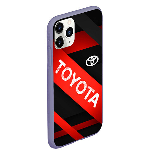 Чехол iPhone 11 Pro матовый TOYOTA LINES / 3D-Серый – фото 2