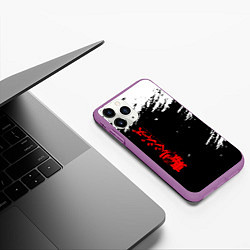 Чехол iPhone 11 Pro матовый Токийские мстители, цвет: 3D-фиолетовый — фото 2