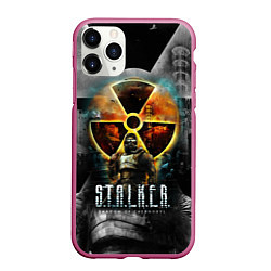Чехол iPhone 11 Pro матовый STALKER SHADOW OF CHERNOBYL СТАЛКЕР ТЕНИ ЧЕРНОБЫЛЯ, цвет: 3D-малиновый