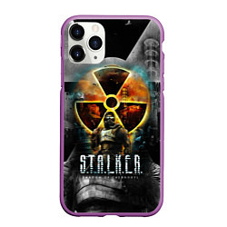 Чехол iPhone 11 Pro матовый STALKER SHADOW OF CHERNOBYL СТАЛКЕР ТЕНИ ЧЕРНОБЫЛЯ, цвет: 3D-фиолетовый