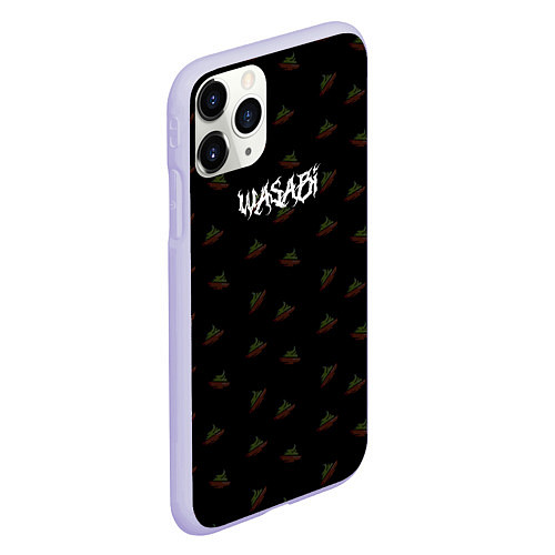 Чехол iPhone 11 Pro матовый Wasabi Gothic / 3D-Светло-сиреневый – фото 2