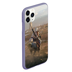Чехол iPhone 11 Pro матовый Байек на коне, цвет: 3D-серый — фото 2