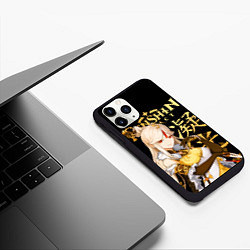 Чехол iPhone 11 Pro матовый Нин Гуан Genshin Impact, цвет: 3D-черный — фото 2