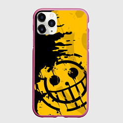 Чехол iPhone 11 Pro матовый ONE PIECE PIRATES ПИРАТЫ, цвет: 3D-малиновый