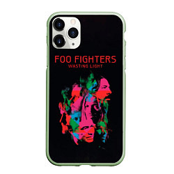 Чехол iPhone 11 Pro матовый Wasting Light - Foo Fighters, цвет: 3D-салатовый