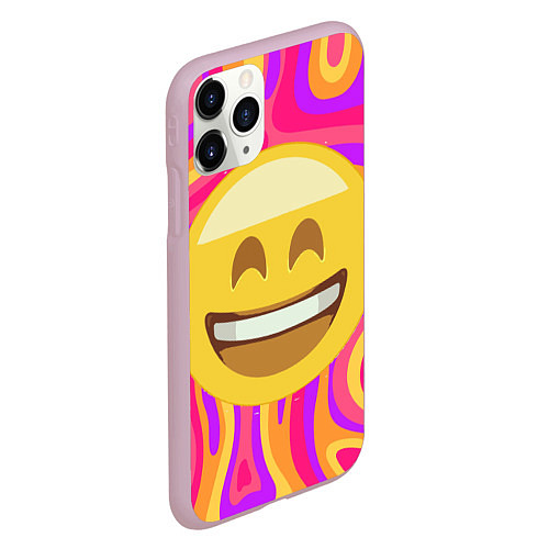 Чехол iPhone 11 Pro матовый Абстракция позитив Красочный и яркий принт / 3D-Розовый – фото 2