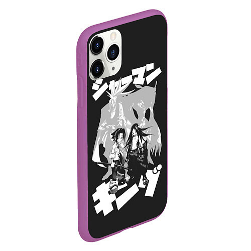 Чехол iPhone 11 Pro матовый Asakura bros / 3D-Фиолетовый – фото 2