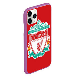 Чехол iPhone 11 Pro матовый F C LIVERPOOL, цвет: 3D-фиолетовый — фото 2