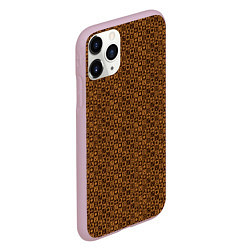 Чехол iPhone 11 Pro матовый Brown & Gold, цвет: 3D-розовый — фото 2