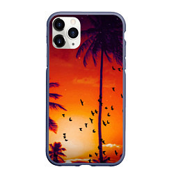 Чехол iPhone 11 Pro матовый РАЙСКОЕ НАСЛАЖДЕНИЕ, цвет: 3D-серый