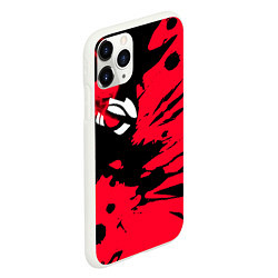 Чехол iPhone 11 Pro матовый The Witcher тёмный глаз, цвет: 3D-белый — фото 2